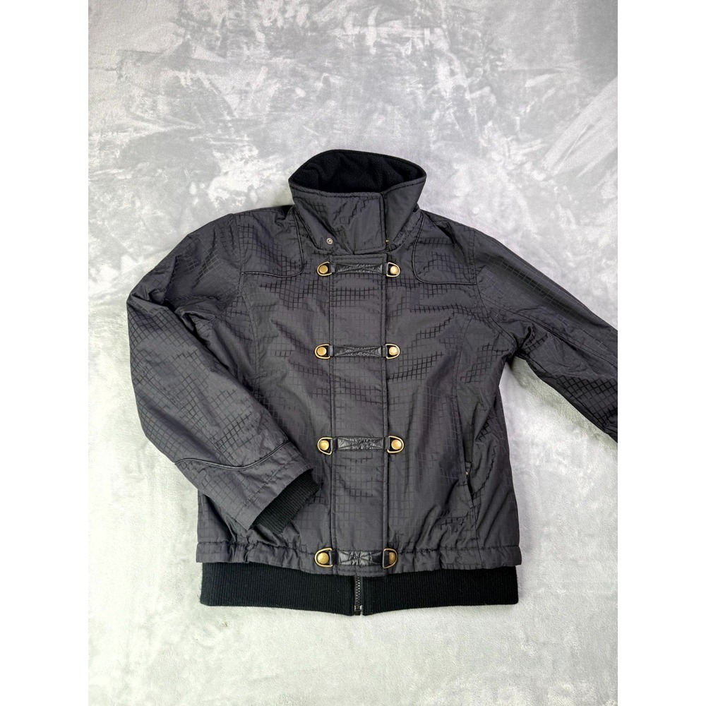 Five Fifty Five Triple Nickel Ski Snowboard Jacket Womens Medium Black Full Zip